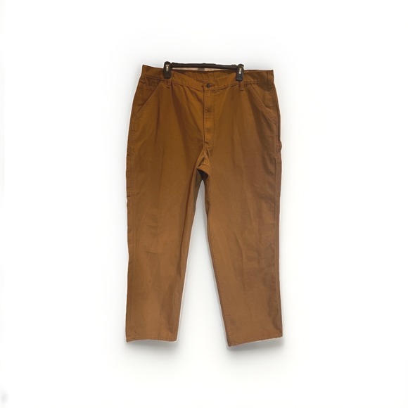 Carhartt Other - Carhartt Loose Fit Carpenter Pants Mens 42x30 Tan Utility Work Jeans Rugged